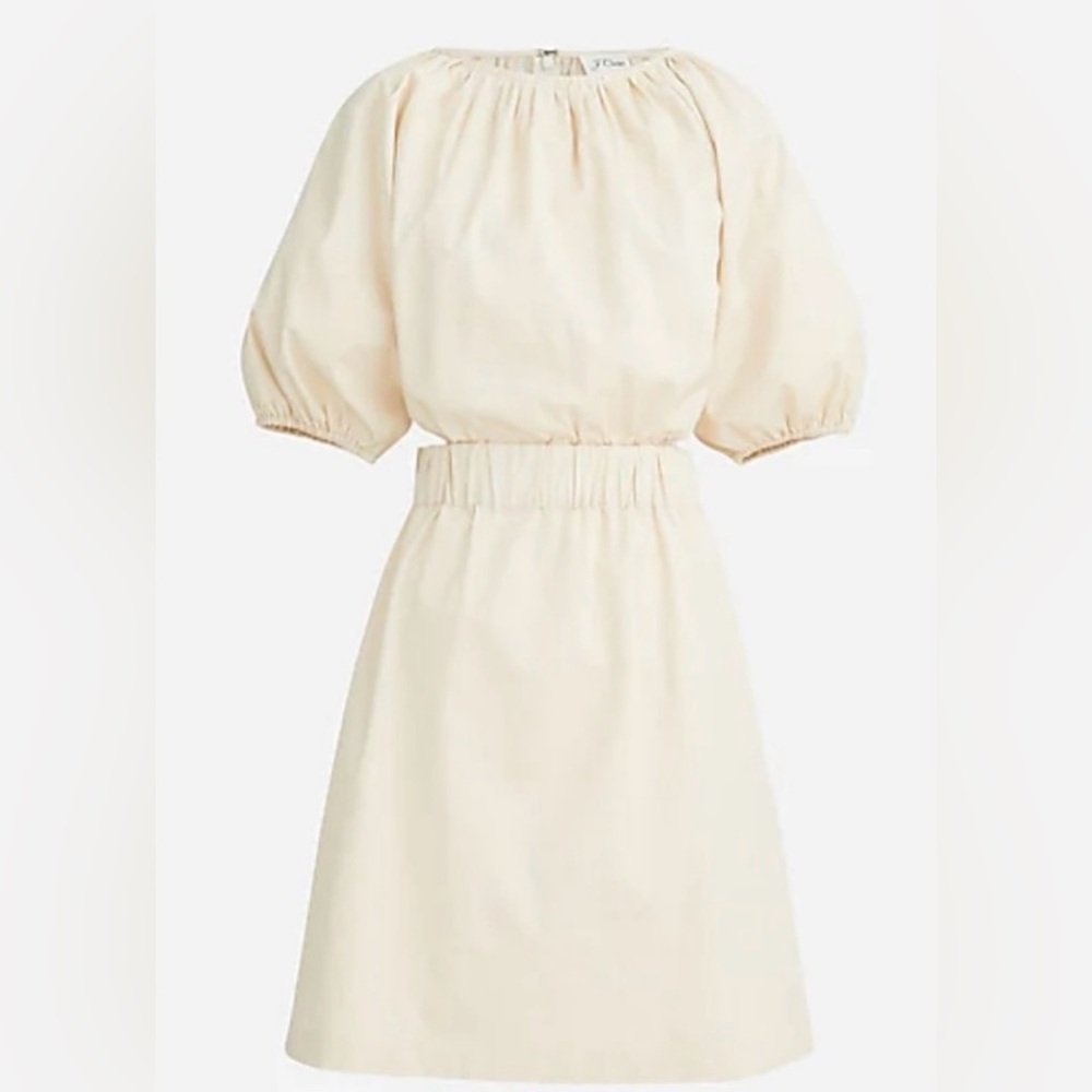 J.Crew Puff-Sleeve Cutout Mini Dress NWOT Size 4